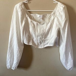 Long sleeve corset top